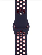 Apple Watch 40 mm modročierny/jasno mangový športový remienok Nike - štandardný - Remienok na hodinky