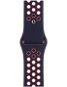 Apple Watch 44 mm modročierny/jasno mangový športový remienok Nike - štandardný - Remienok na hodinky