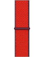 Apple Watch 44 mm prevliekací športový remienok červený - Remienok na hodinky