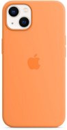 Handyhülle Apple iPhone 13 Silikon Case mit MagSafe - Gelborange - Kryt na mobil
