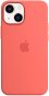 Handyhülle Apple iPhone 13 mini Silikon Case mit MagSafe - Pink Pomelo - Kryt na mobil