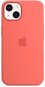 Handyhülle Apple iPhone 13 Silikon Case mit MagSafe - Pink Pomelo - Kryt na mobil