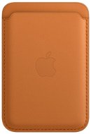 Apple iPhone Kožená peněženka s MagSafe zlatohnědá - MagSafe peňaženka