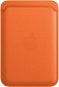 Apple iPhone MagSafe bőr pénztárca narancssárga színben - MagSafe tárca