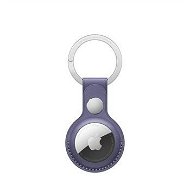 Apple AirTag kožená kľúčenka orgován nachová - AirTag kľúčenka