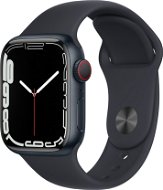 Apple Watch Series 7 41mm Cellular Mitternachtsgrau Aluminium mit Mitternachtsgrauem Sport-Armband - Smartwatch