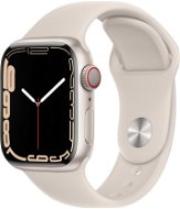 Apple Watch Series 7 41mm Cellular Hvězdně bílý hliník s hvězdně bílým sportovním řemínkem - Chytré hodinky
