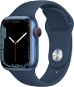 Apple Watch Series 7 41mm Cellular Blau Aluminium mit Blauem Sport-Armband - Smartwatch