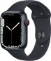 Apple Watch Series 7 45mm Cellular Mitternachtsgrau Aluminium mit Mitternachtsgrauem Sport-Armband - Smartwatch