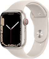Apple Watch Series 7 45mm Cellular Weiß Aluminium mit Weißem Sport-Armband - Smartwatch