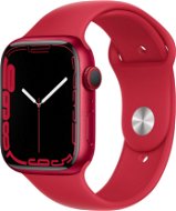 Apple Watch Series 7 45mm Cellular Rot Aluminium mit Rotem Sport-Armband - Smartwatch