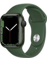 Apple Watch Series 7 41 mm Zelený hliník s listovo zeleným športovým remienkom - Smart hodinky