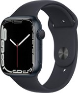 Apple Watch Series 7 45 mm Polnočno sivý hliník s polnočným športovým remienkom - Smart hodinky