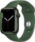 Apple Watch Series 7 45 mm Zelený hliník s listovo zeleným športovým remienkom - Smart hodinky