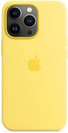 Apple MagSafe-rögzítésű iPhone 13 Pro-szilikontok - halvány citromsárga - Telefon tok