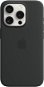 Handyhülle Apple iPhone 15 Pro Silikonhülle mit MagSafe schwarz - Kryt na mobil