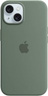 Handyhülle Apple iPhone 15 Silikonhülle mit MagSafe zypressengrün - Kryt na mobil