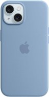 Handyhülle Apple iPhone 15 Silikonhülle mit MagSafe eisblau - Kryt na mobil