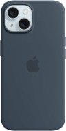 Telefon tok Apple iPhone 15 MagSafe viharkék szilikon tok - Kryt na mobil