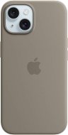 Apple iPhone 15 Silikonhülle mit MagSafe lehmgrau - Handyhülle