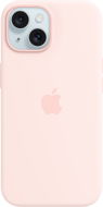 Handyhülle Apple iPhone 15 Silikonhülle mit MagSafe hellrosa - Kryt na mobil