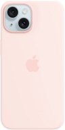 Telefon tok Apple iPhone 15 MagSafe világos rózsaszín szilikon tok - Kryt na mobil