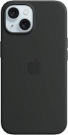 Handyhülle Apple iPhone 15 Silikonhülle mit MagSafe schwarz - Kryt na mobil