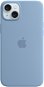 Handyhülle Apple iPhone 15 Plus Silikonhülle mit MagSafe eisblau - Kryt na mobil