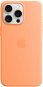 Handyhülle Apple iPhone 15 Pro Max Silikonhülle mit MagSafe orangensorbetfarben - Kryt na mobil