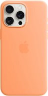 Kryt na mobil Apple iPhone 15 Pro Max Silikónový kryt s MagSafe sorbetovo oranžový - Kryt na mobil