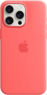 Apple iPhone 15 Pro Max MagSafe világos dinnyepiros szilikon tok - Telefon tok