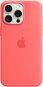 Handyhülle Apple iPhone 15 Pro Max Silikonhülle mit MagSafe melonenfarben - Kryt na mobil