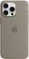 Handyhülle Apple iPhone 15 Pro Max Silikonhülle mit MagSafe lehmgrau - Kryt na mobil