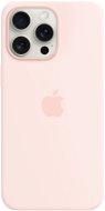 Apple iPhone 15 Pro Max MagSafe világos rózsaszín szilikon tok - Telefon tok