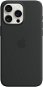 Apple iPhone 15 Pro Max MagSafe fekete szilikon tok - Telefon tok