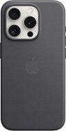 Handyhülle Apple iPhone 15 Pro FineWoven-Stoff Handyhülle mit MagSafe schwarz - Kryt na mobil