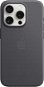 Apple iPhone 15 Pro Kryt z tkaniny FineWoven s MagSafe černý - Kryt na mobil