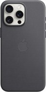 Kryt na mobil Apple iPhone 15 Pro Max Kryt z tkaniny FineWoven s MagSafe čierny - Kryt na mobil