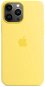 Apple MagSafe-rögzítésű iPhone 13 Pro Max-szilikontok - halvány citromsárga - Telefon tok