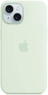 Kryt na mobil Apple iPhone 15 Silikónový kryt s MagSafe svetlomätový - Kryt na mobil