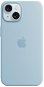 Handyhülle Apple iPhone 15 Silikonhülle mit MagSafe hellblau - Kryt na mobil