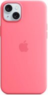 Telefon tok Apple iPhone 15 Plus rózsaszín szilikon MagSafe tok - Kryt na mobil