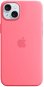 Telefon tok Apple iPhone 15 Plus rózsaszín szilikon MagSafe tok - Kryt na mobil