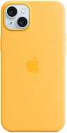 Handyhülle Apple iPhone 15 Plus Silikonhülle mit MagSafe Strahlengelb - Kryt na mobil