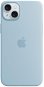 Handyhülle Apple iPhone 15 Plus Silikonhülle mit MagSafe hellblau - Kryt na mobil