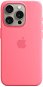 Telefon tok Apple iPhone 15 Pro rózsaszín szilikon MagSafe tok - Kryt na mobil