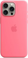Telefon tok Apple iPhone 15 Pro Max rózsaszín szilikon MagSafe tok - Kryt na mobil