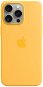 Telefon tok Apple iPhone 15 Pro Max sárga szilikon MagSafe tok - Kryt na mobil