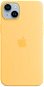 Handyhülle Apple iPhone 14 Plus Silikoncase mit MagSafe - sunny yellow - Kryt na mobil