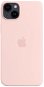Telefon tok Apple iPhone 14 Plus szilikon borítás MagSafe krétarózsaszín - Kryt na mobil